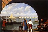 Famous Bridge Paintings - Landing at Westminster Bridge